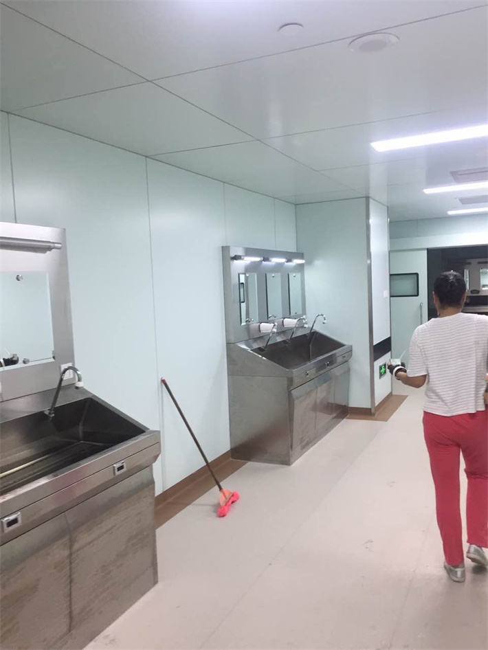 抗菌潔凈板安裝效果